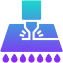 Gradient 3D printer symbol design
